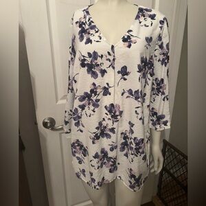 J.Jill linen blend tunic S